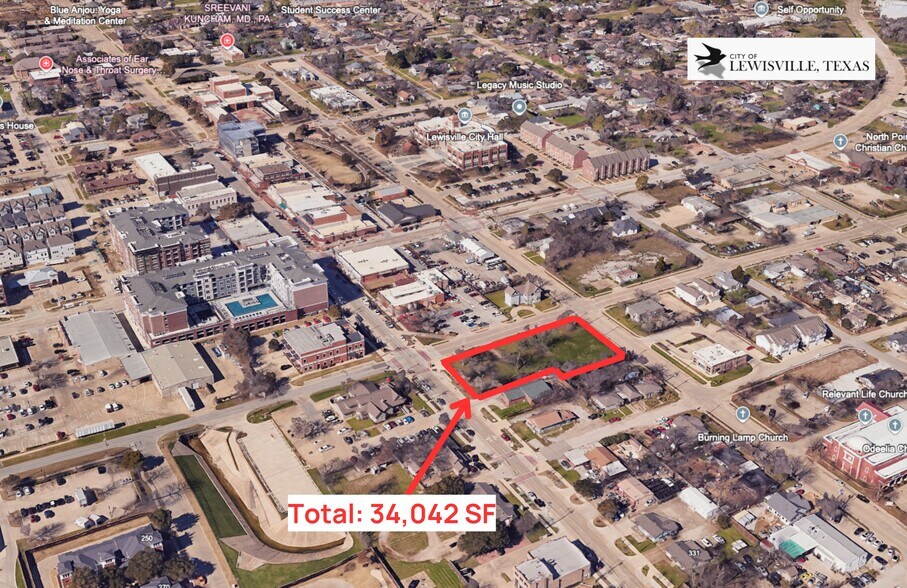209 E Main St, Lewisville, TX à vendre - Aérien - Image 3 de 4