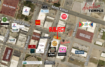 103 E Central Ave, Temple, TX - AERIAL  map view