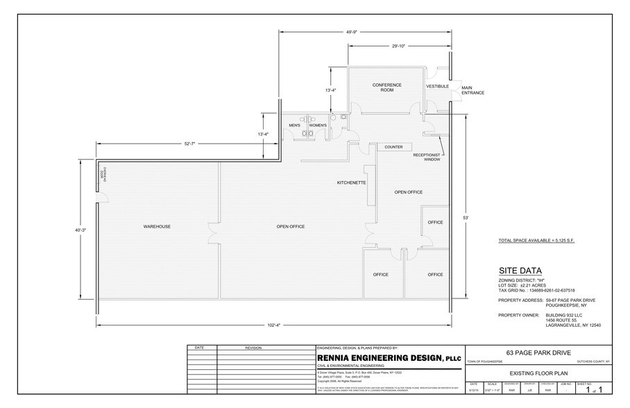 59-71 Page Park Dr, Poughkeepsie, NY à louer - Plan d’étage - Image 3 de 3