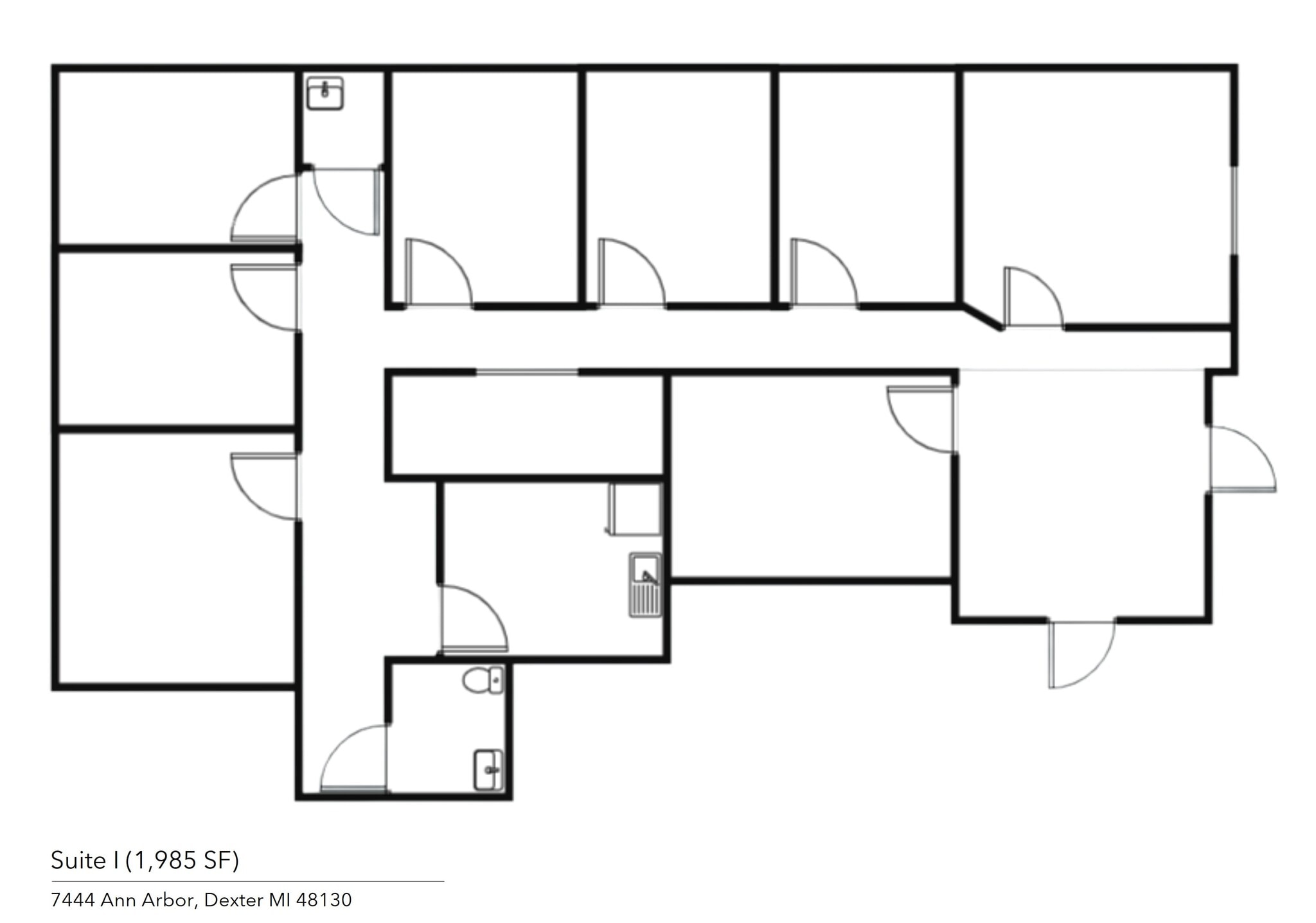 7444 Dexter Ann Arbor Rd, Dexter, MI for lease Floor Plan- Image 1 of 1