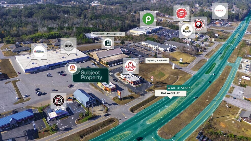 1110 Boll Weeveil Cir, Enterprise, AL à vendre - Aérien - Image 2 de 3