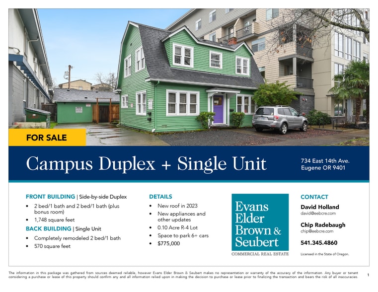 734 E 14th Ave, Eugene, OR for sale - Building Photo - Image 2 of 7