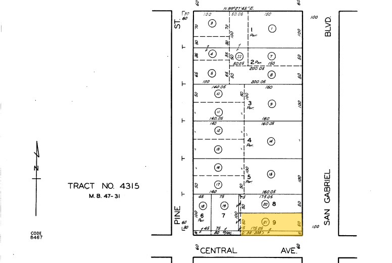 1045-1051 S San Gabriel Blvd, San Gabriel, CA à vendre - Plan cadastral - Image 2 de 12