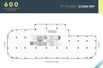 600 13th St NW, Washington, DC à louer Plan d  tage- Image 1 de 1