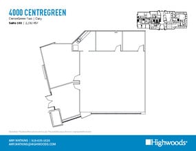 2000 CentreGreen Way, Cary, NC for lease Floor Plan- Image 2 of 2