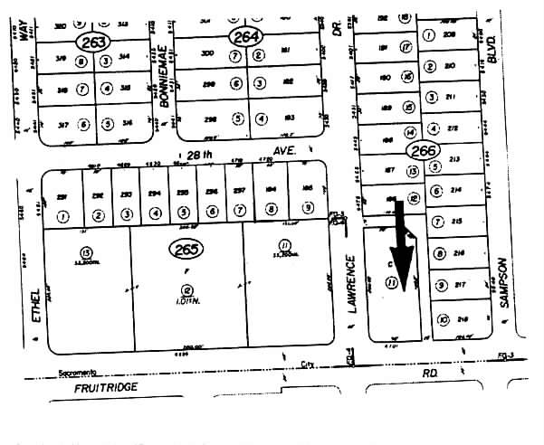 4701 Fruitridge Rd, Sacramento, CA for sale - Plat Map - Image 3 of 4