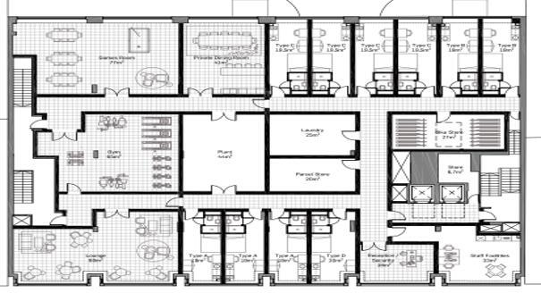 10-24 West Nile St, Glasgow, GLG G1 2PP - Unité 1st/2nd/3rd/4th - Fl -  - Plan d’étage - Image 1 of 4