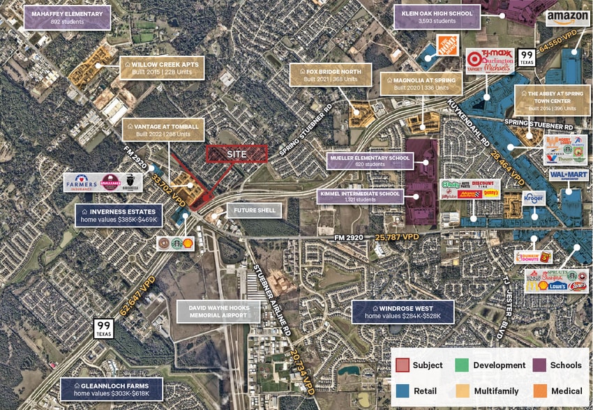 Hard Corner of FM 2920 and Grand Parkway, Tomball, TX à vendre - Aérien - Image 3 de 4