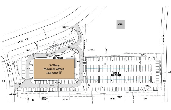 3275 South Mercy Road, Gilbert, AZ for lease - Site Plan - Image 2 of 2
