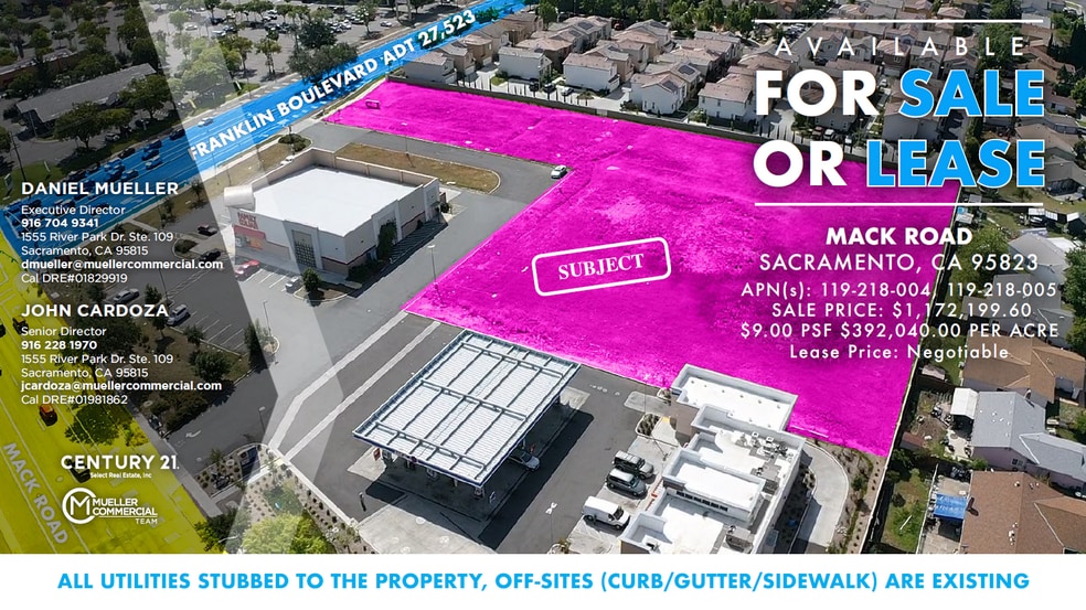 Mack Rd, Sacramento, CA for sale - Building Photo - Image 1 of 13