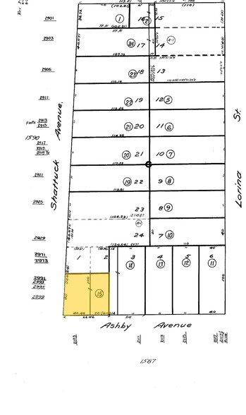 2991-2999 Shattuck Ave, Berkeley, CA for lease - Plat Map - Image 2 of 2