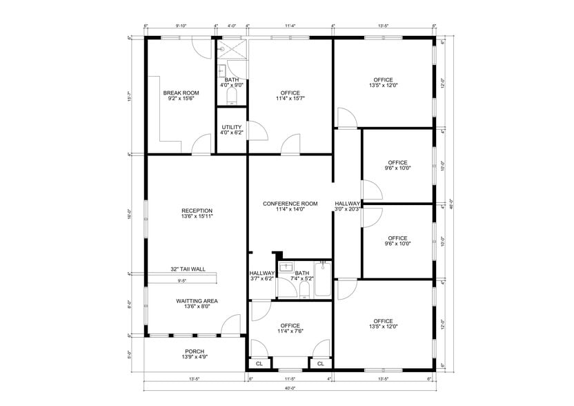 2613 Clinton Ave W, Huntsville, AL à vendre - Plan d’étage - Image 2 de 13