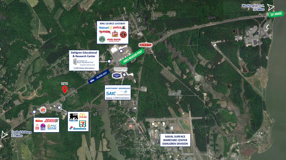 9A-1-37 James Madison, King George, VA for sale - Aerial - Image 2 of 7