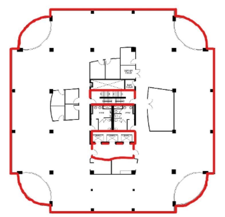 1400 Blair Towers Pl, Ottawa, ON à louer Plan d’étage- Image 1 de 1
