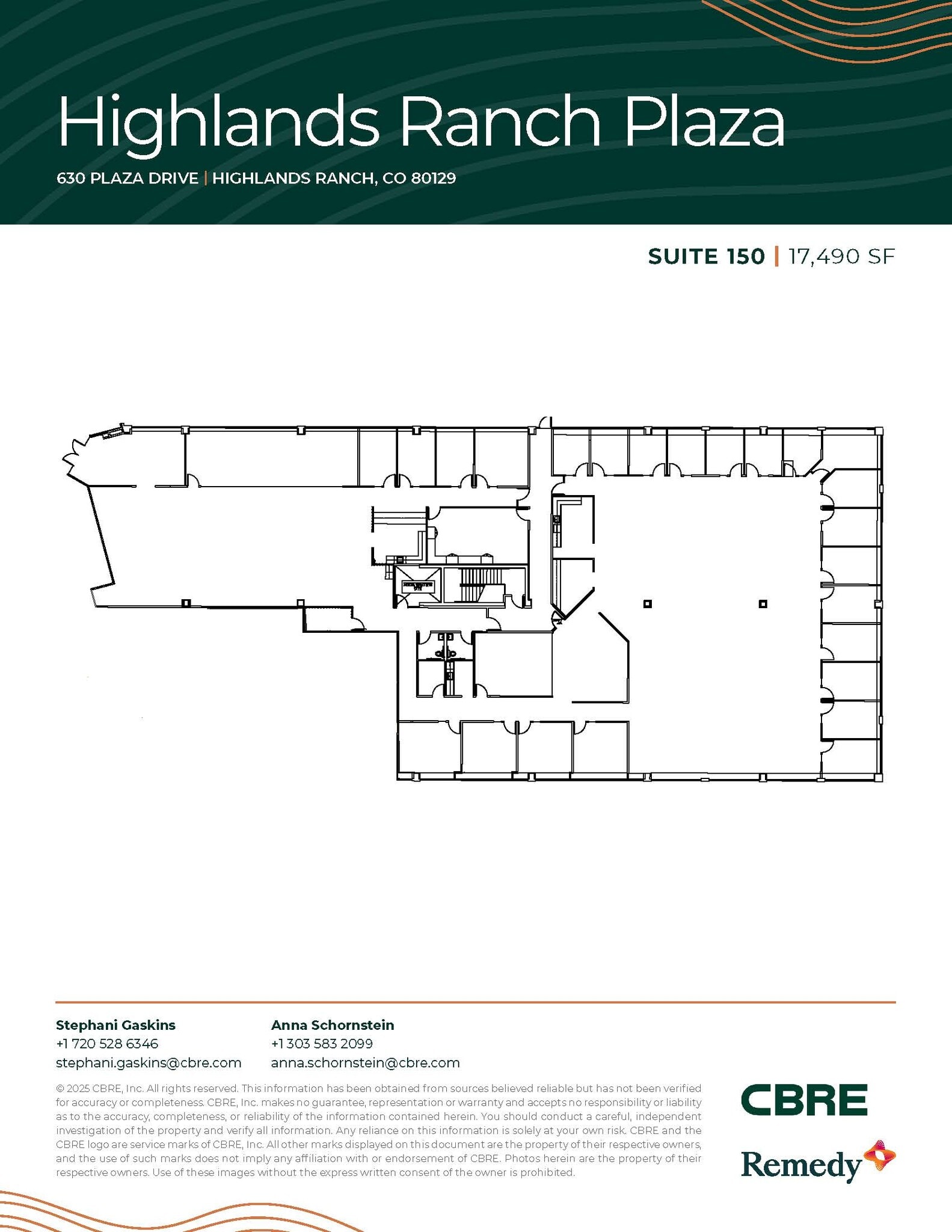 630 Plaza Dr, Highlands Ranch, CO for lease Floor Plan- Image 1 of 3