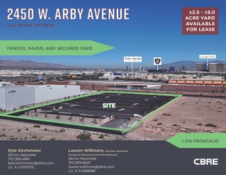 More details for 2450 W. Arby Avenue, Las Vegas, NV - Land for Lease