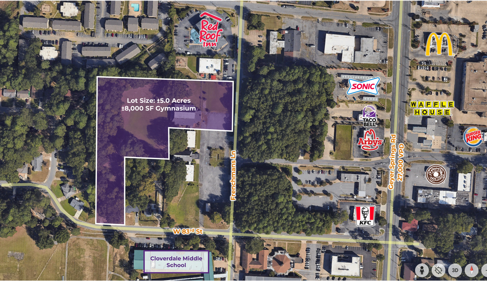 8201 Frenchmans Ln, Little Rock, AR à vendre - Aérien - Image 2 de 2