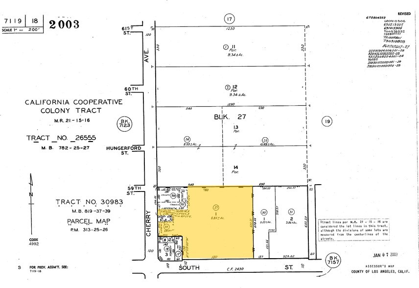 2001 E South St, Long Beach, CA à louer - Plan cadastral - Image 2 de 4