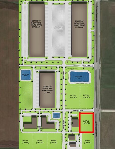 12800 Hickory Dr, Urbandale, IA à vendre - Plan de site - Image 2 de 2