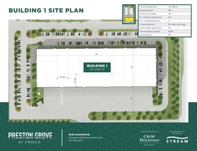 SWC Preston Rd & Corinth Ln, Frisco, TX à louer Plan d’étage- Image 1 de 1