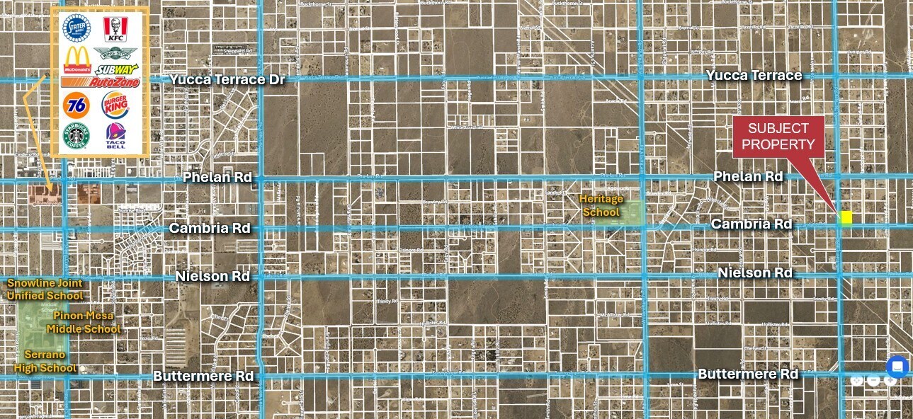 Cambria Rd, Phelan, CA à vendre Photo principale- Image 1 de 2