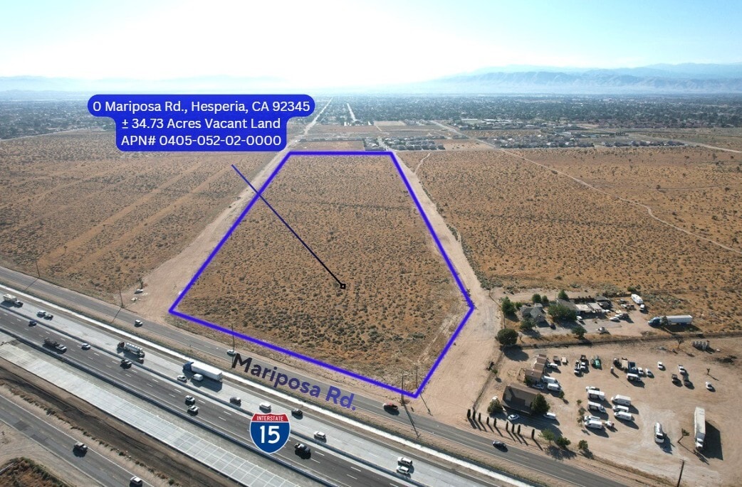 34.73-Acres Mariposa Rd & I-15 FWY, Hesperia, CA for sale Primary Photo- Image 1 of 6