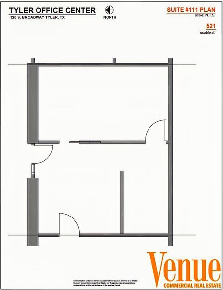 120 S Broadway Ave, Tyler, TX à louer - Plan d’étage - Image 3 de 11