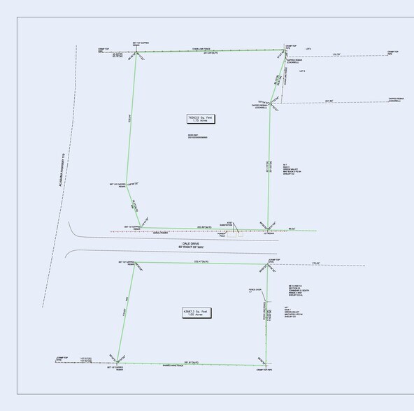 105 Dale Dr, Alabaster, AL à vendre - Plan cadastral - Image 1 de 2