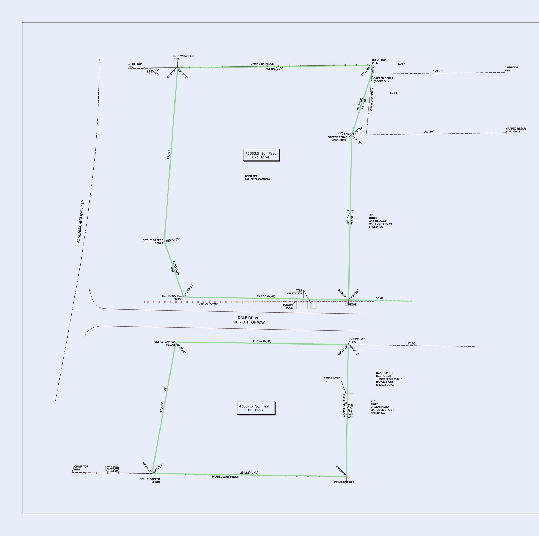105 Dale Dr, Alabaster, AL for sale Plat Map- Image 1 of 3
