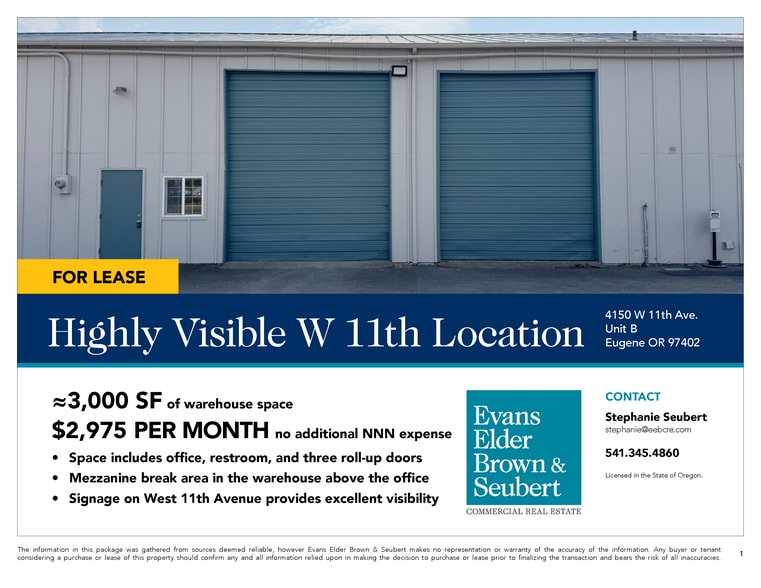 4150 W 11th Ave, Eugene, OR for lease - Building Photo - Image 2 of 4