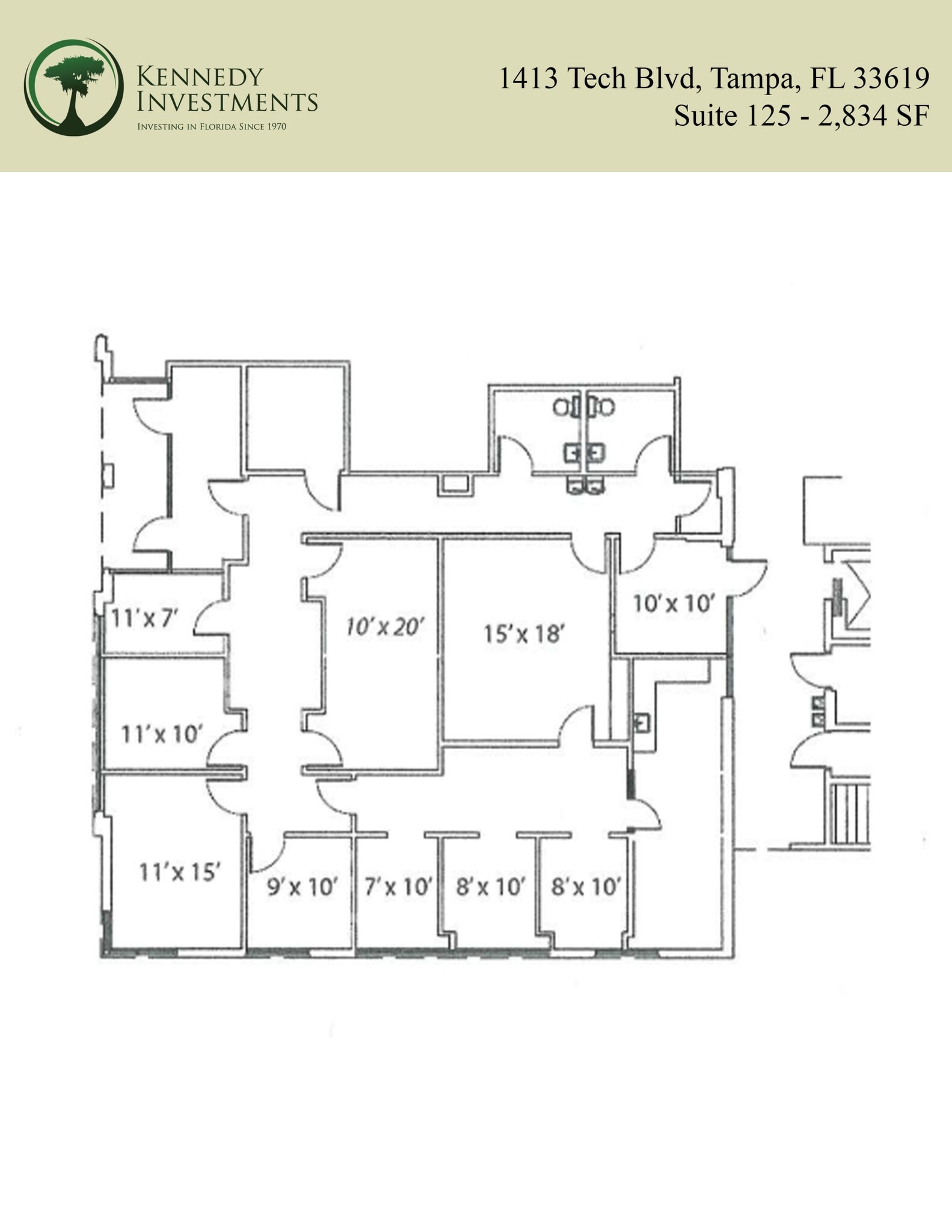 1413 Tech Blvd, Tampa, FL à louer Plan de site- Image 1 de 1