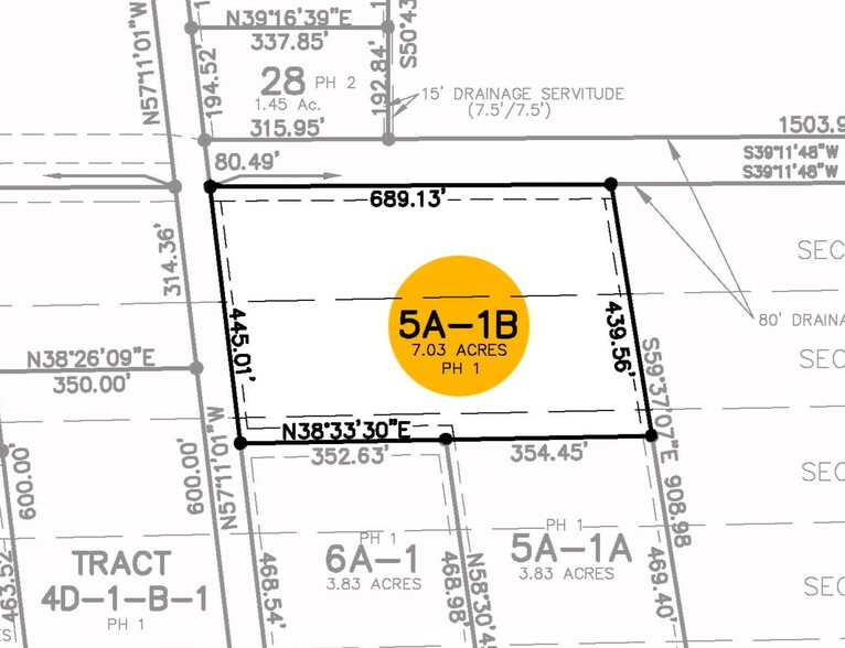 2020 Rue La Cannes dr, Luling, LA à vendre - Plan cadastral - Image 2 de 3