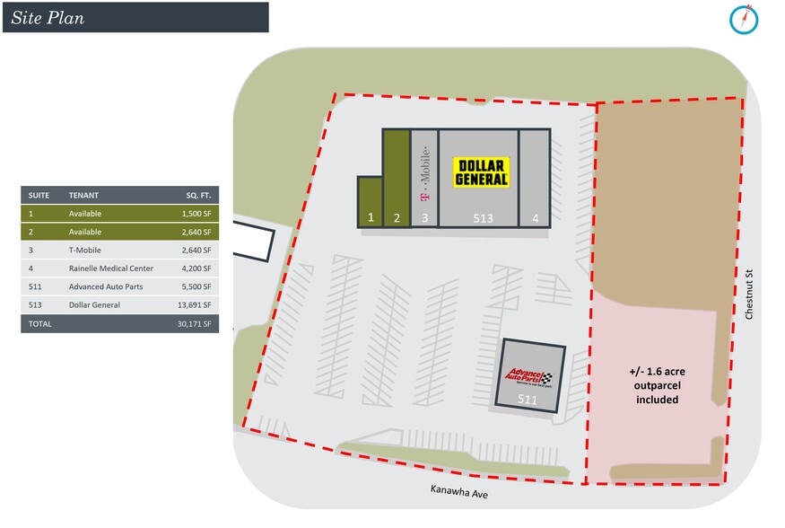 513 Kanawha Ave, Rainelle, WV for lease - Building Photo - Image 2 of 7