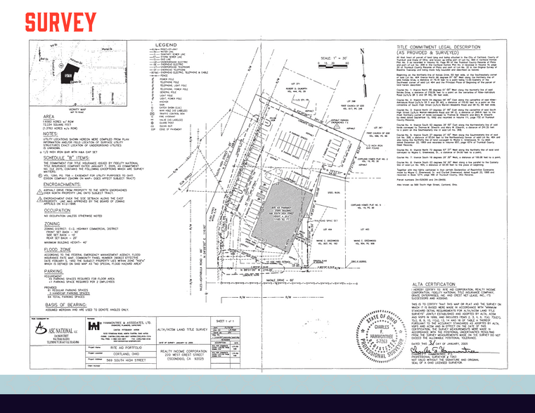 569 S High St, Cortland, OH à vendre - Plan de site - Image 3 de 3