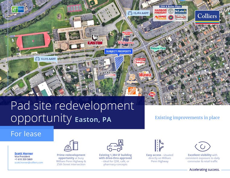 William Penn Highway & 25th Street, Easton, PA à louer - Photo principale - Image 1 de 1