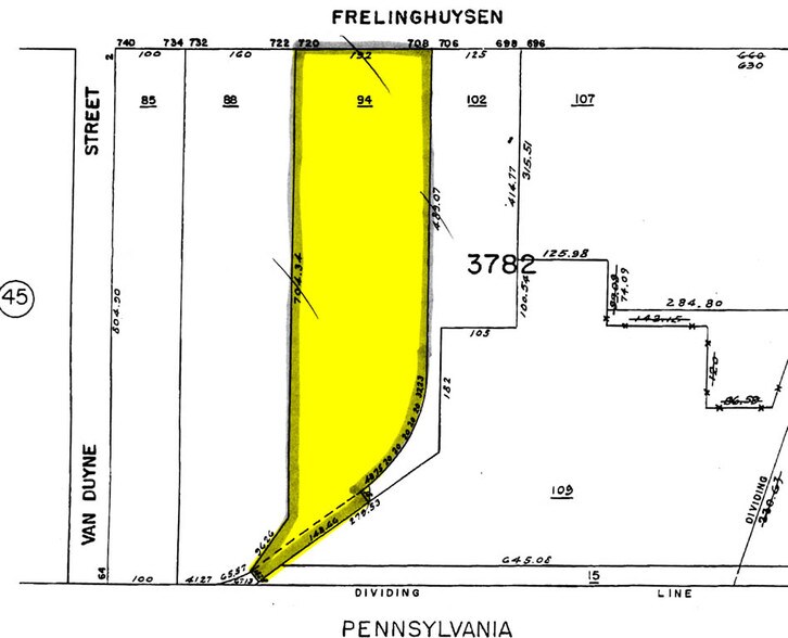 720 Frelinghuysen Ave, Newark, NJ à louer - Plan cadastral - Image 3 de 5