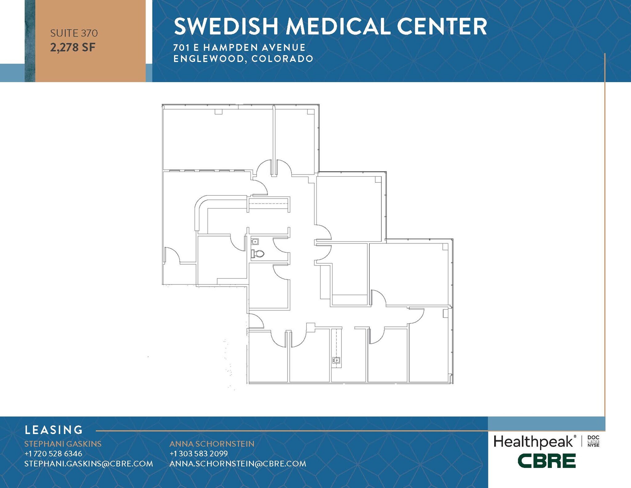 701 E Hampden Ave, Englewood, CO for lease Floor Plan- Image 1 of 1