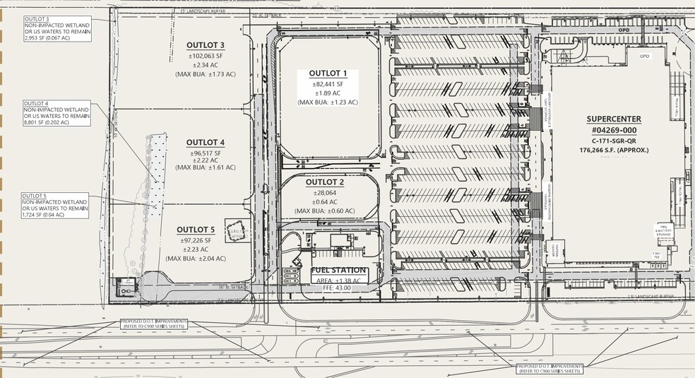 9710 Ocean Hwy W, Calabash, NC for lease - Site Plan - Image 2 of 2