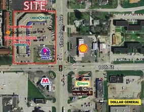 1004-1048 N Shadeland Ave, Indianapolis, IN - AERIAL  map view - Image1