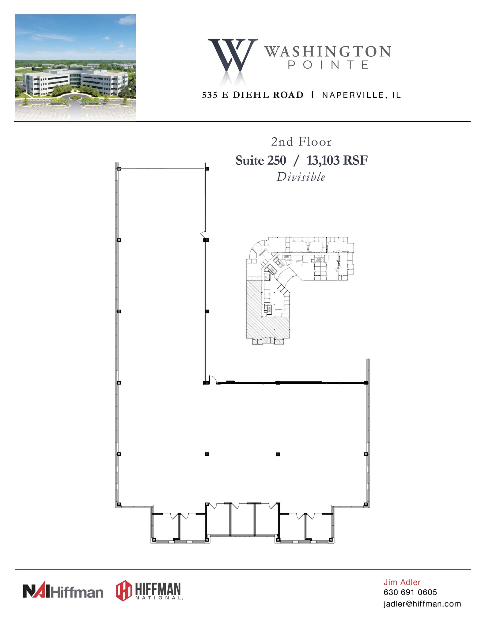 535 E Diehl Rd, Naperville, IL for lease Floor Plan- Image 1 of 1