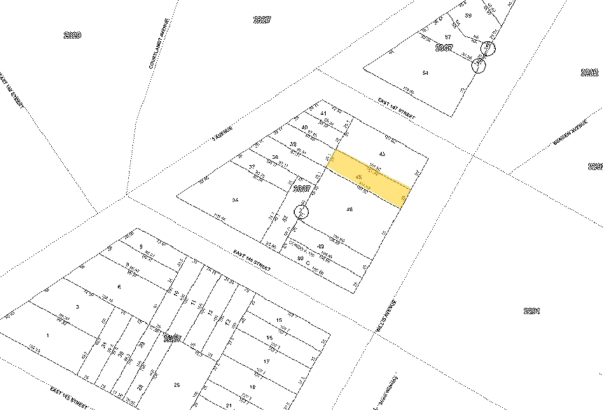 483 Willis Ave, Bronx, NY for lease - Plat Map - Image 2 of 9