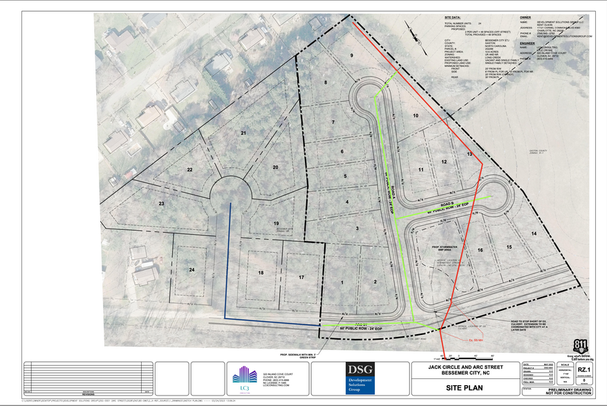 0 Arc St, Bessemer City, NC à vendre - Plan de site - Image 1 de 1