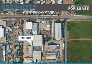 Plus de détails pour 8520-8530 Roland Acres Rd, Santee, CA - Industriel à louer