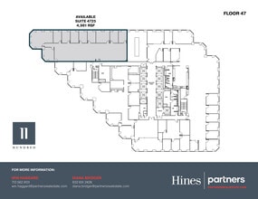 1100 Louisiana St, Houston, TX à louer Plan d’étage- Image 1 de 1