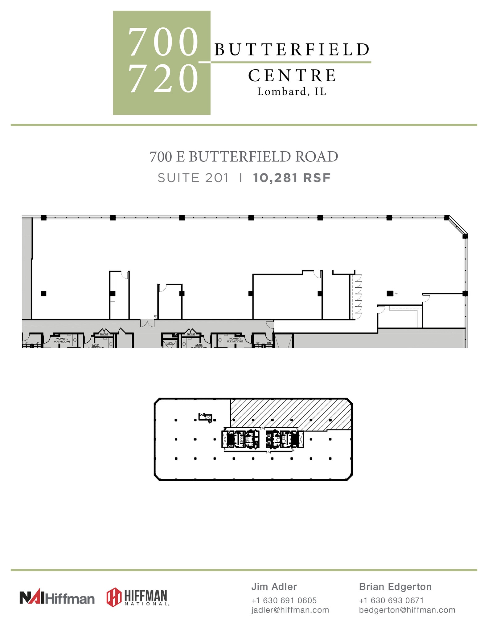 700 E Butterfield Rd, Lombard, IL à louer Plan d’étage- Image 1 de 1