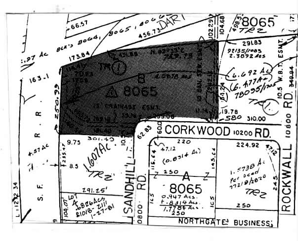 10203 Corkwood Rd, Dallas, TX for lease - Plat Map - Image 2 of 8