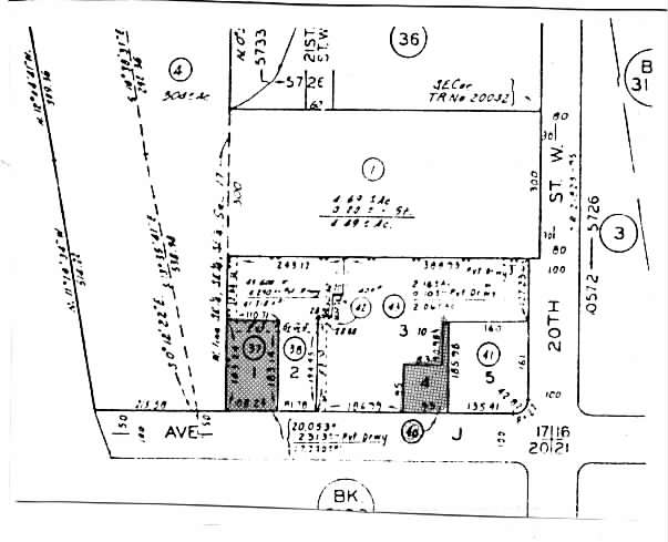 2001 W Avenue J, Lancaster, CA for lease - Plat Map - Image 2 of 4