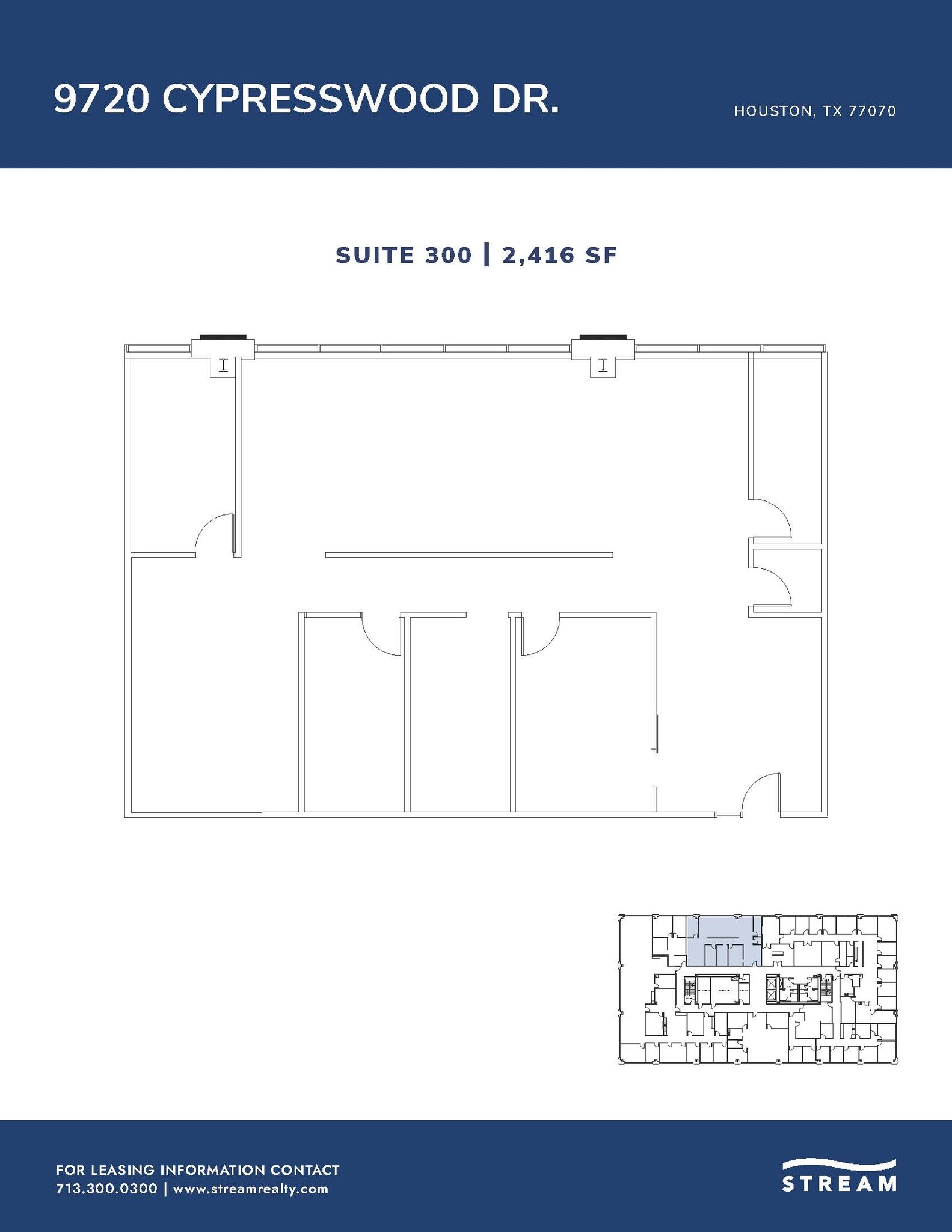 9720 Cypresswood Dr, Houston, TX for lease Floor Plan- Image 1 of 1