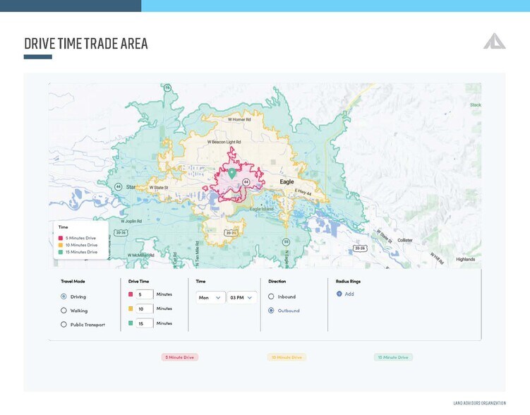101 N Park Ln, Eagle, ID à vendre - Aérien - Image 3 de 4