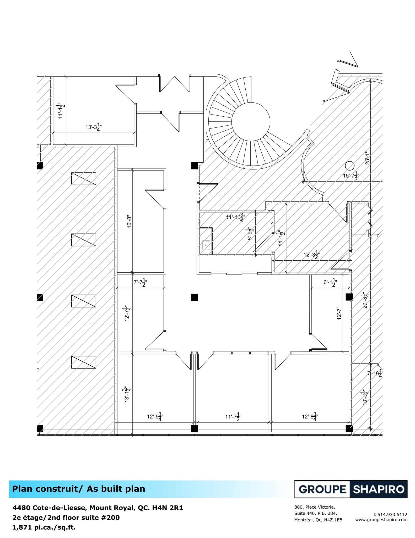4480 Ch de la Côte-de-Liesse, Mt Royal, QC for lease Site Plan- Image 1 of 2